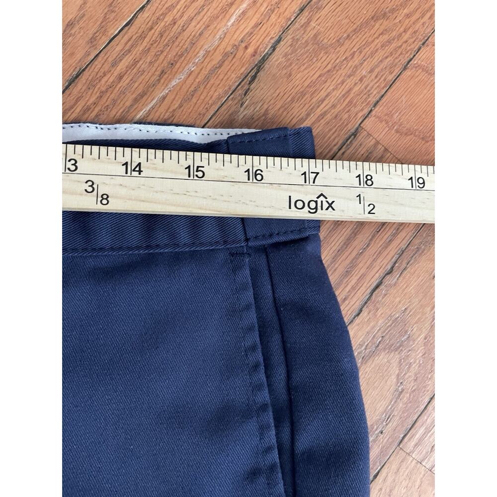 Dickies 874 Original Fit Work Pants Mens 34x29 Navy Blue Flat Front Chino 874NV - Picture 12 of 14